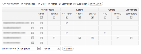 Manage users