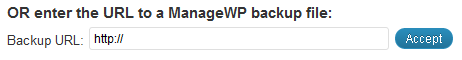 Upload Backup