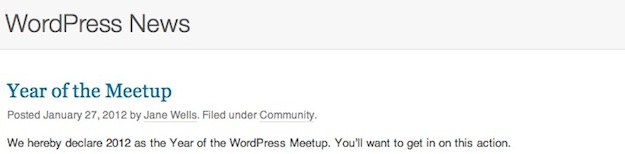 WordPress.org News WordPress.org News
