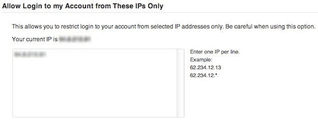 Login IP Restriction Login IP Restriction