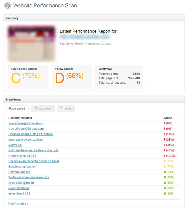 Performance Scan Performance Scan