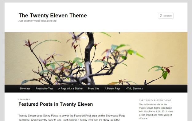 twenty-eleven-theme Saiba um pouco mais sobre o WordPress - Tutorial para iniciantes