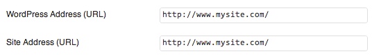 WordPress Address WordPress Address