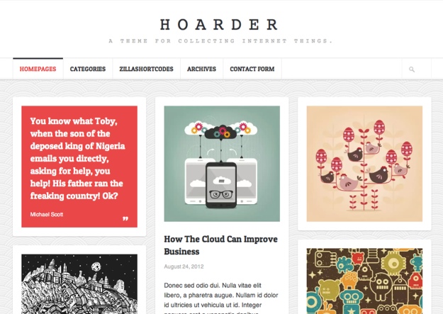 Hoarder Personal WordPress Theme Hoarder Personal WordPress Theme