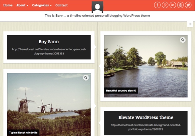Sann Personal WordPress Theme Sann Personal WordPress Theme
