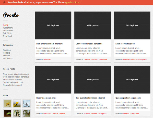 Pronto Free WordPress Theme Pronto Free WordPress Theme