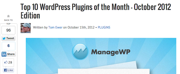 Plugins of the Month Plugins of the Month