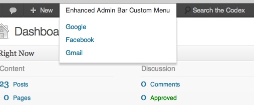 Enhanced Admin Bar
