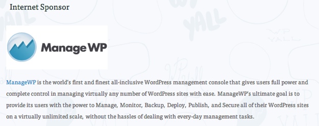 ManageWP Sponsoring WordCamp Birmingham