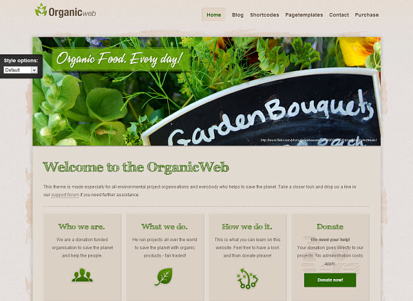 Organic Web WordPress Theme Organic Web WordPress Theme