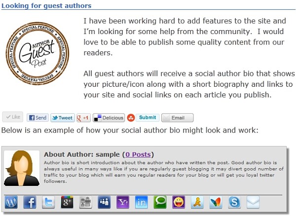 Social Author Bio WordPress plugin Social Author Bio WordPress plugin