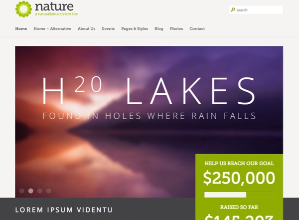 Nature WordPress Theme