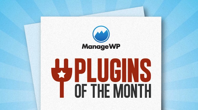 ManageWP Plugins of the Month logo.