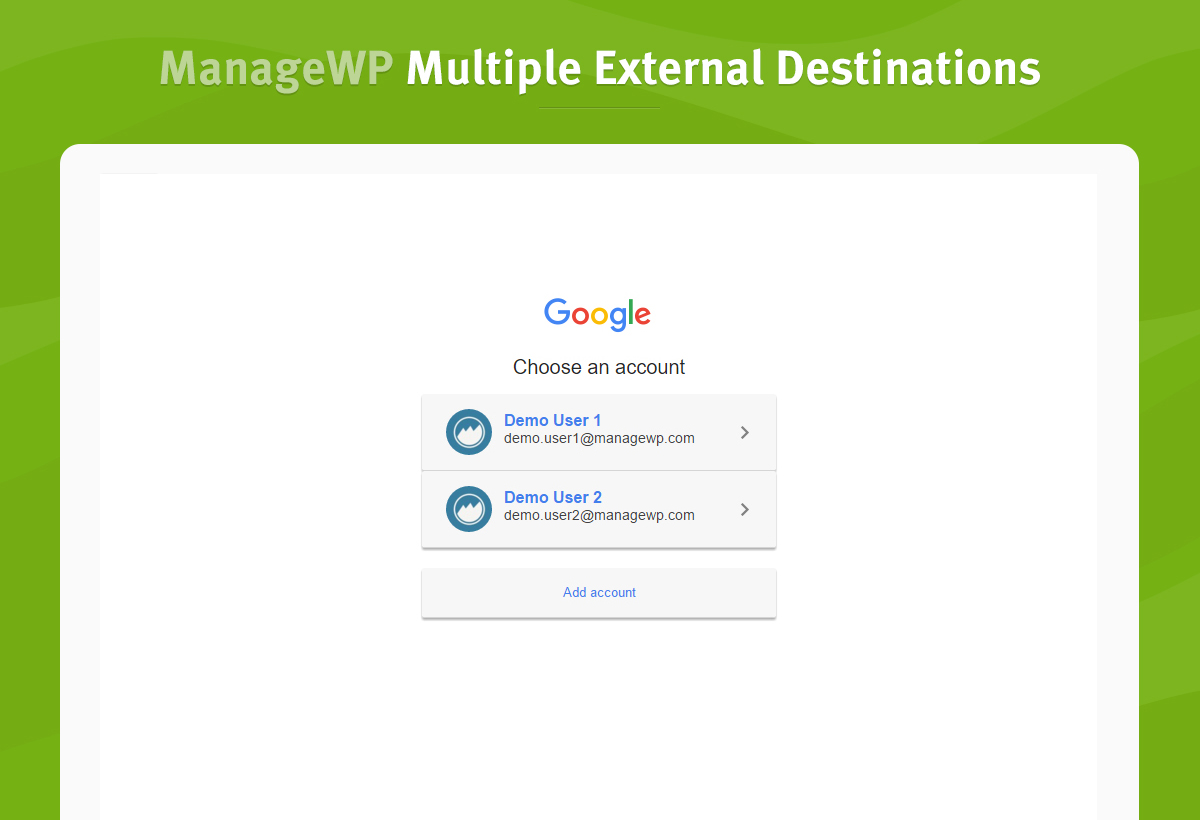 multiple external destinations