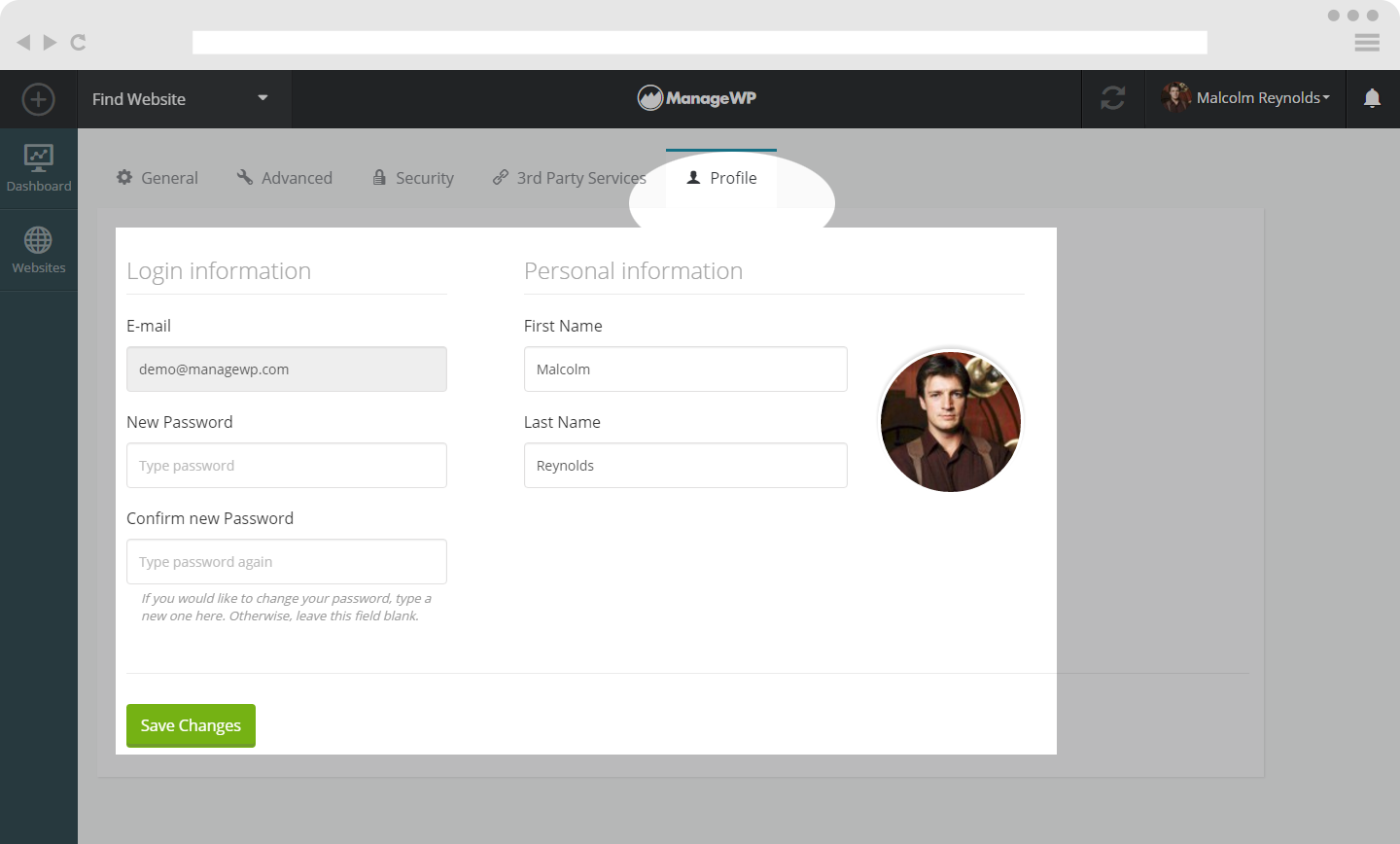 Profile Settings