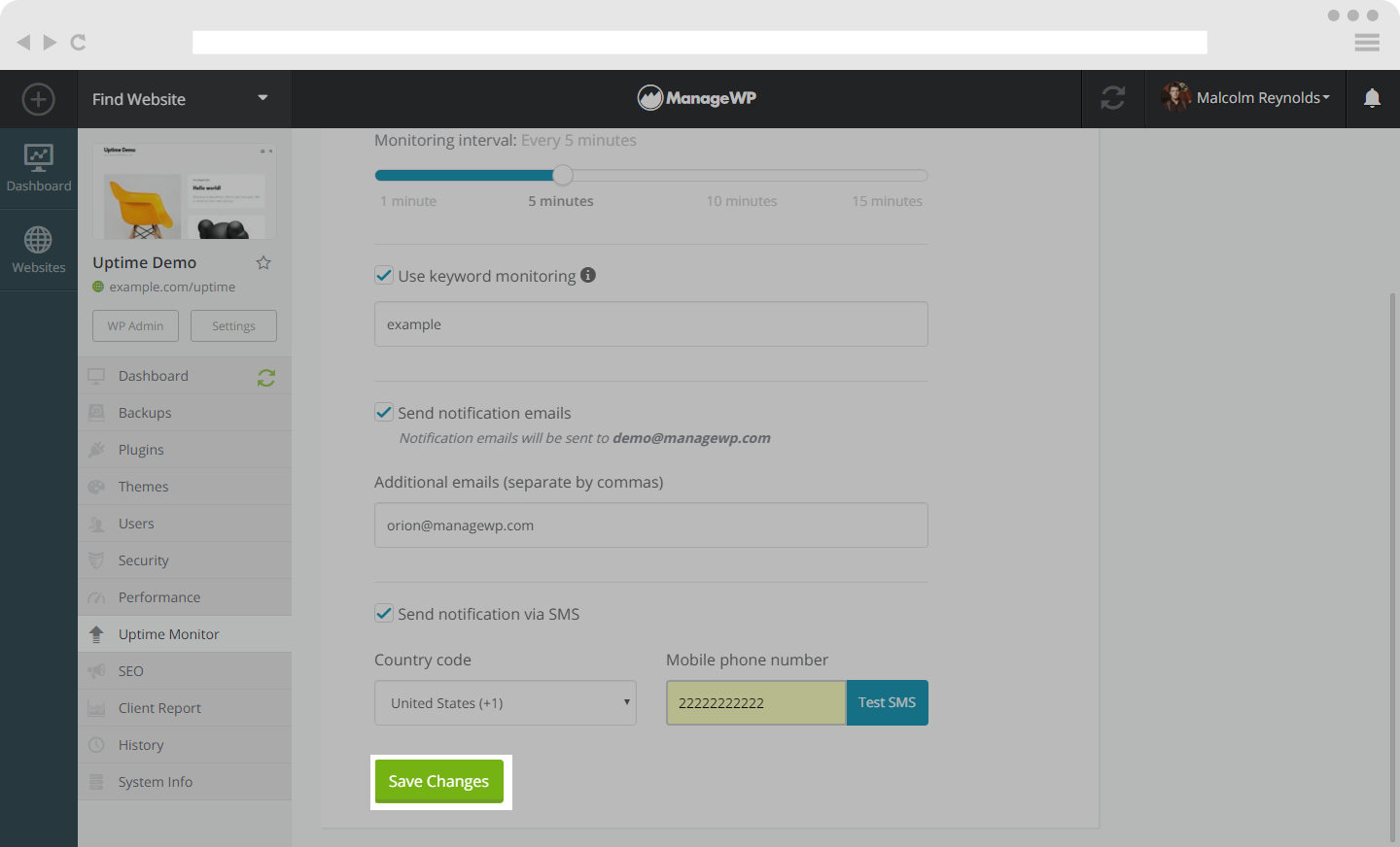 Save website uptime