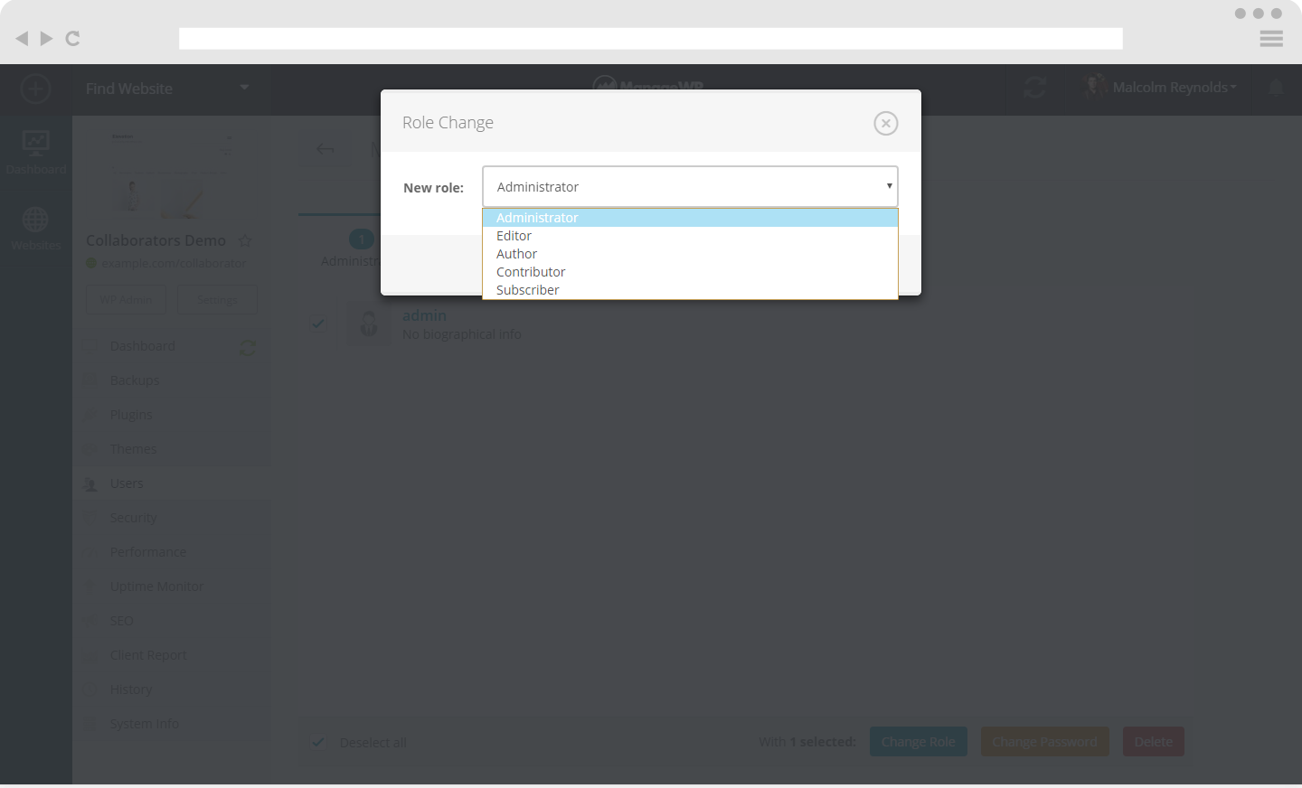 user role editor