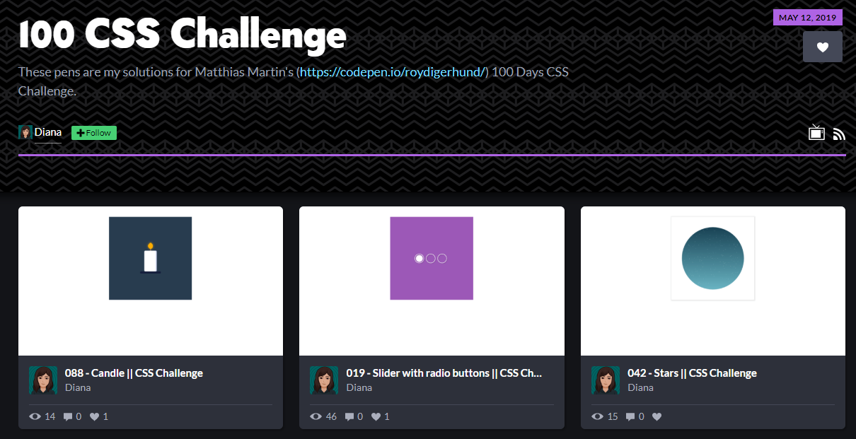 Some interesting examples of CSS in action.