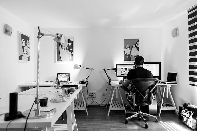 web designer home office