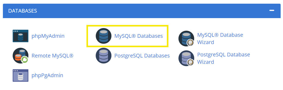MySQL Databases in cPanel.