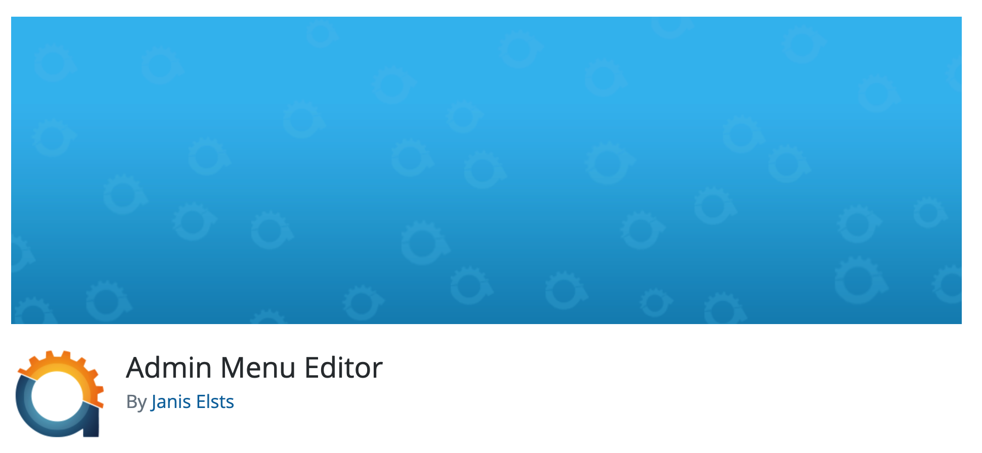 The Admin Menu Editor plugin.