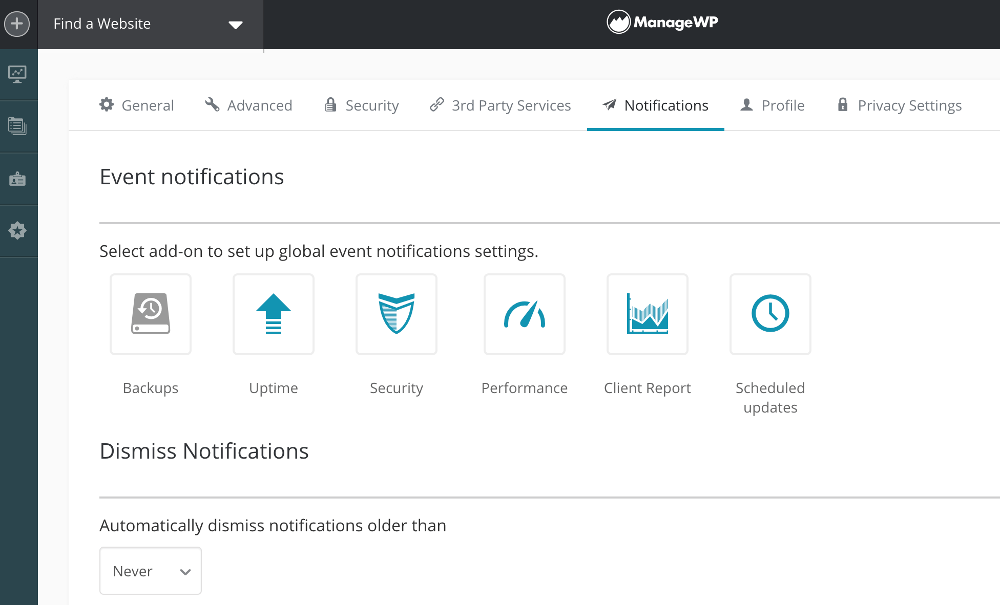 Get Slack Notifications for Your WordPress site ManageWP