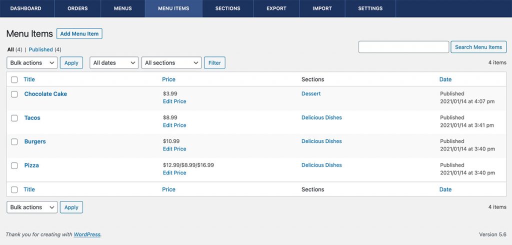 How to Create a Restaurant Online Order Form With WordPress - ManageWP