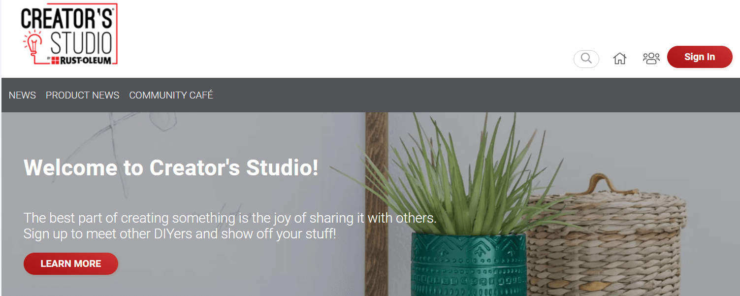 The Creator's Studio is an example of an online community. 