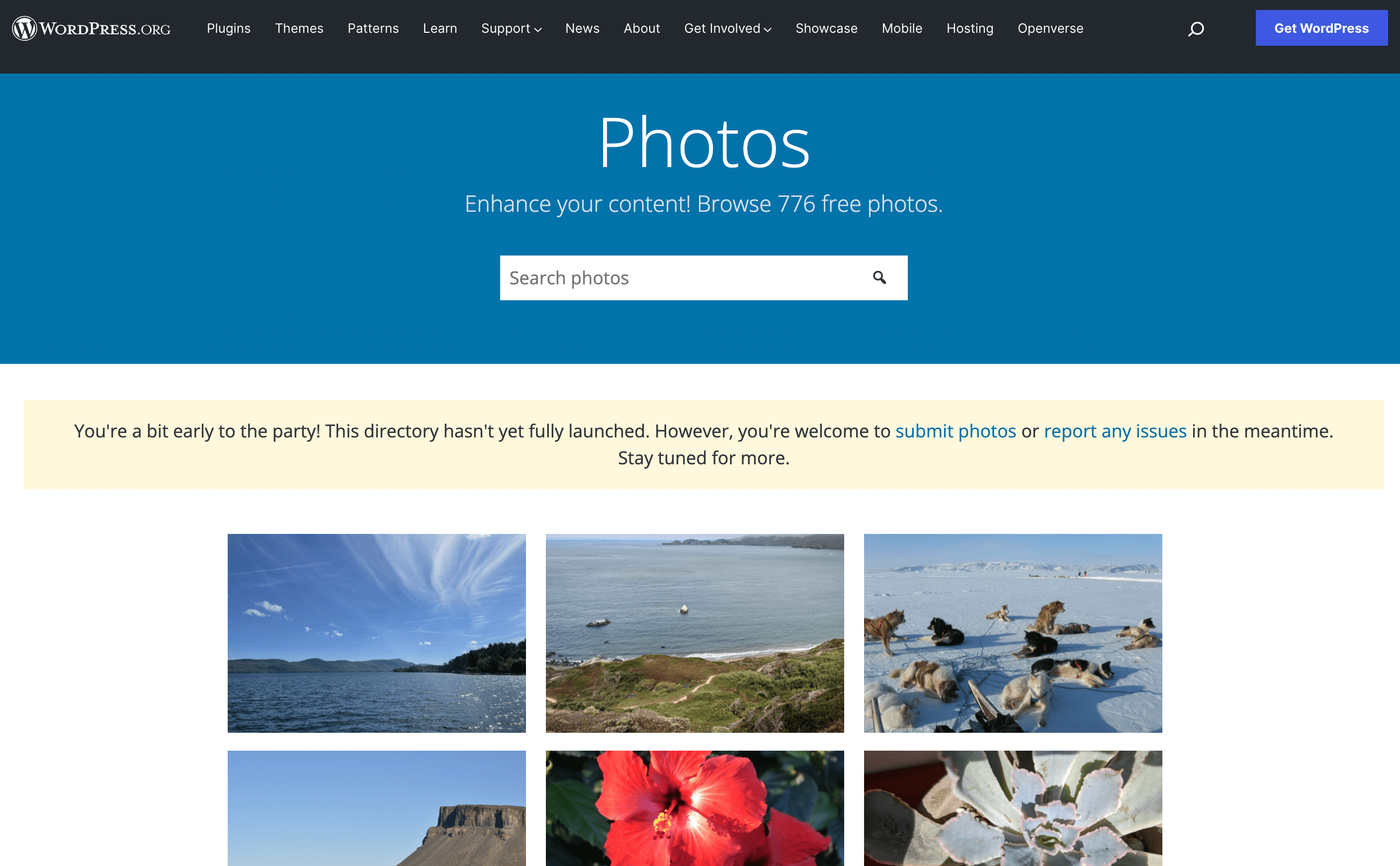 WordPress Photo directory.